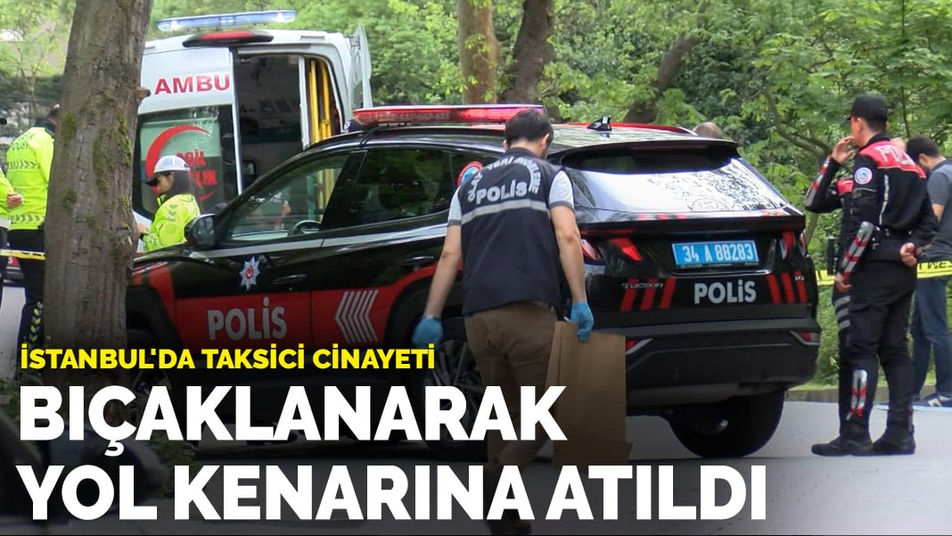İstanbul'da taksici cinayeti Bıçaklanarak yol kenarına atıldı