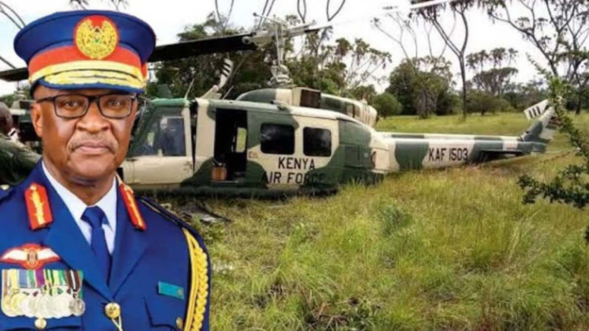 Kenya'da helikopter kazası Genelkurmay Başkanı ve 10 asker öldü
