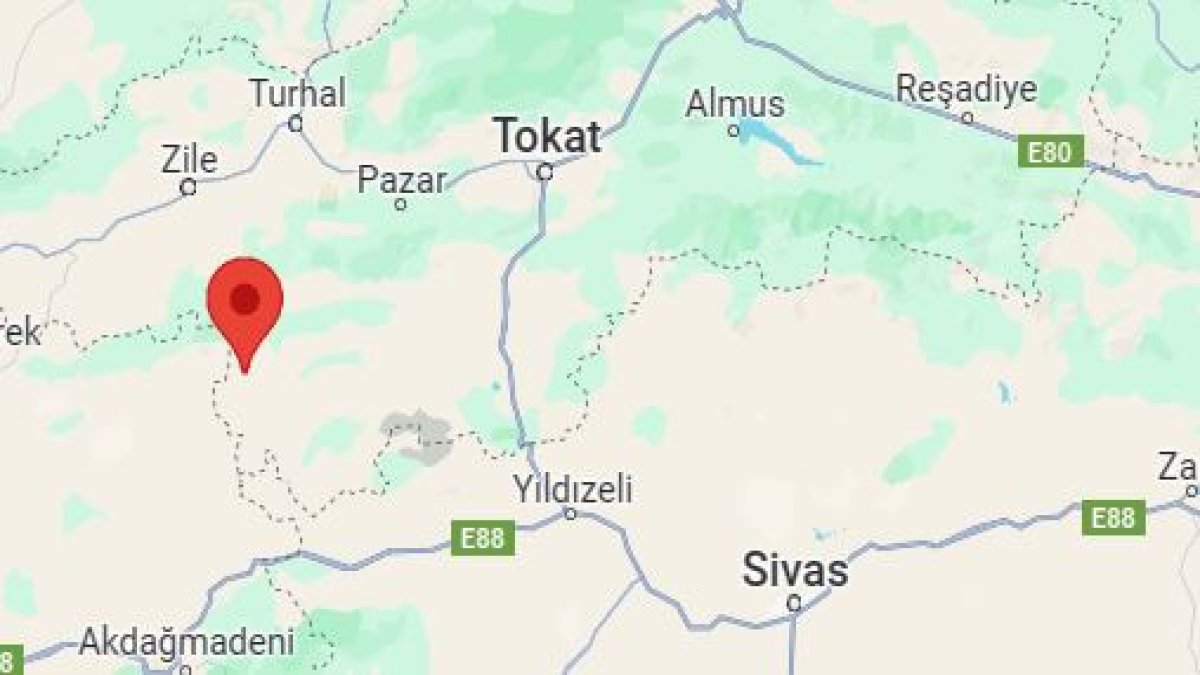 Tokat'ta 3,4 büyüklüğünde deprem