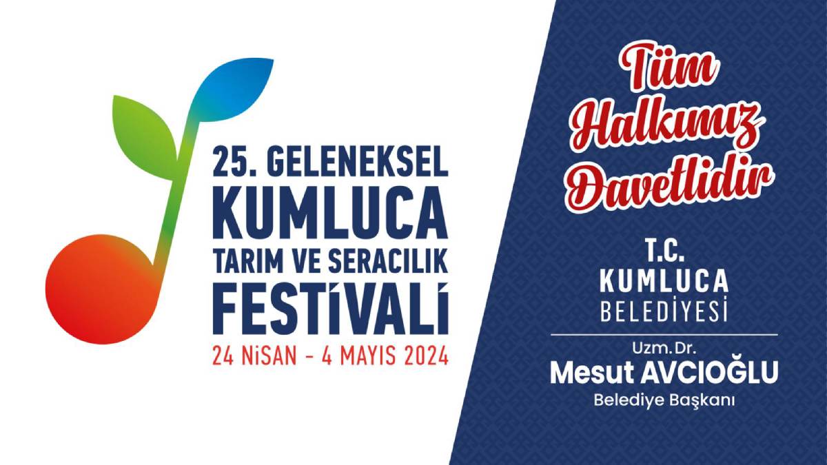 Kumluca'da festival zamanı