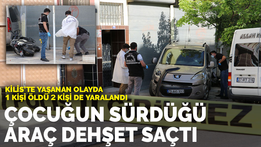 Çocuğun sürdüğü araç dehşet saçtı: 1 ölü, 2 yaralı