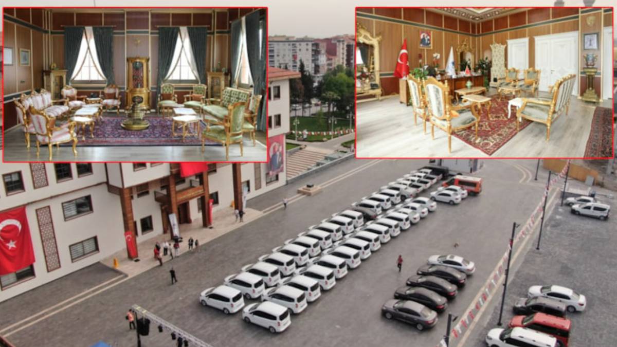 1.2 milyar lira borçlu belediyedeki israf sergilendi