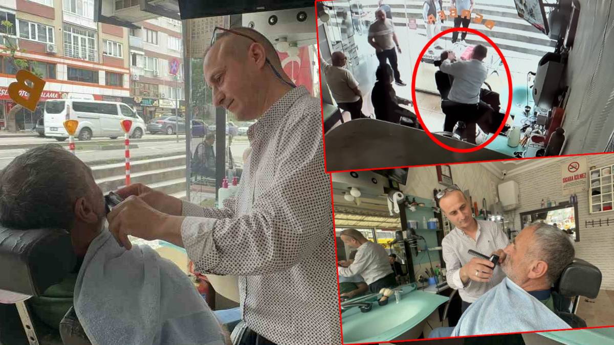 Bursa'da ilginç olay... Müşterisini ölümden kurtardı sonra tıraşa devam etti