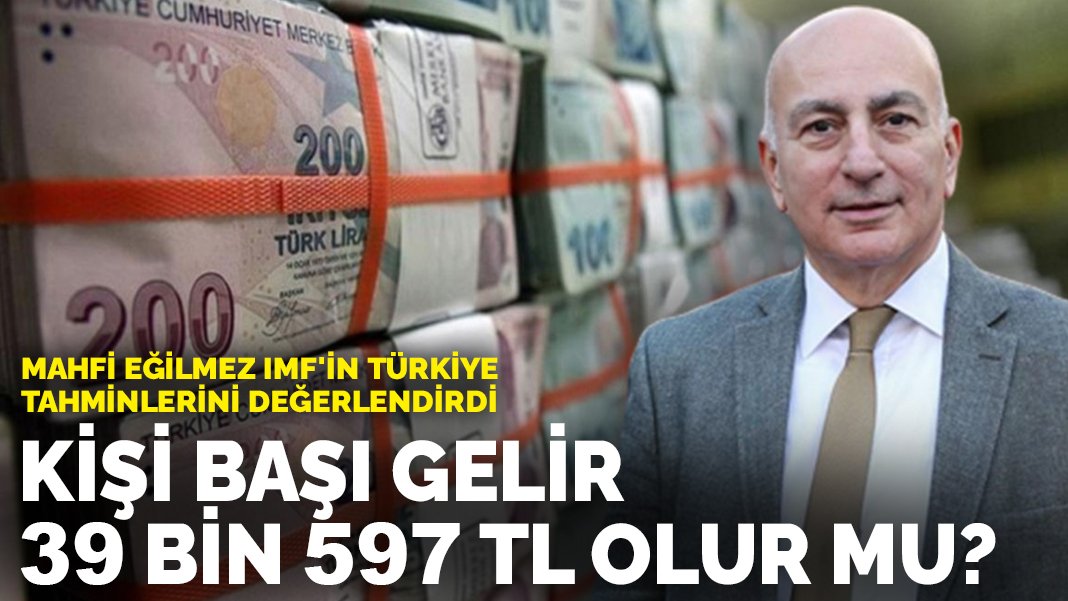 Mahfi Eğilmez IMF'in Türkiye tahminlerini değerlendirdi Kişi başı gelir 39