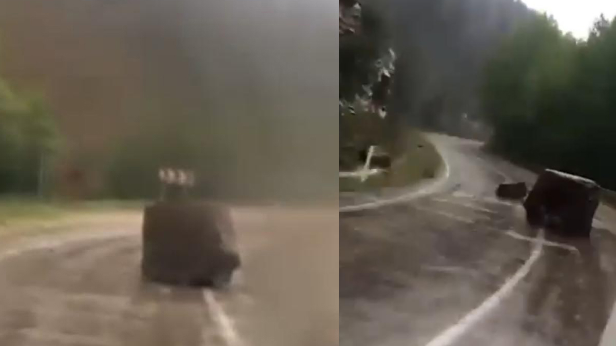 Geçtiğimiz yıl 4 öğretmen vefat etmişti: Saimbeyli'de aynı yola yine kaya düştü!