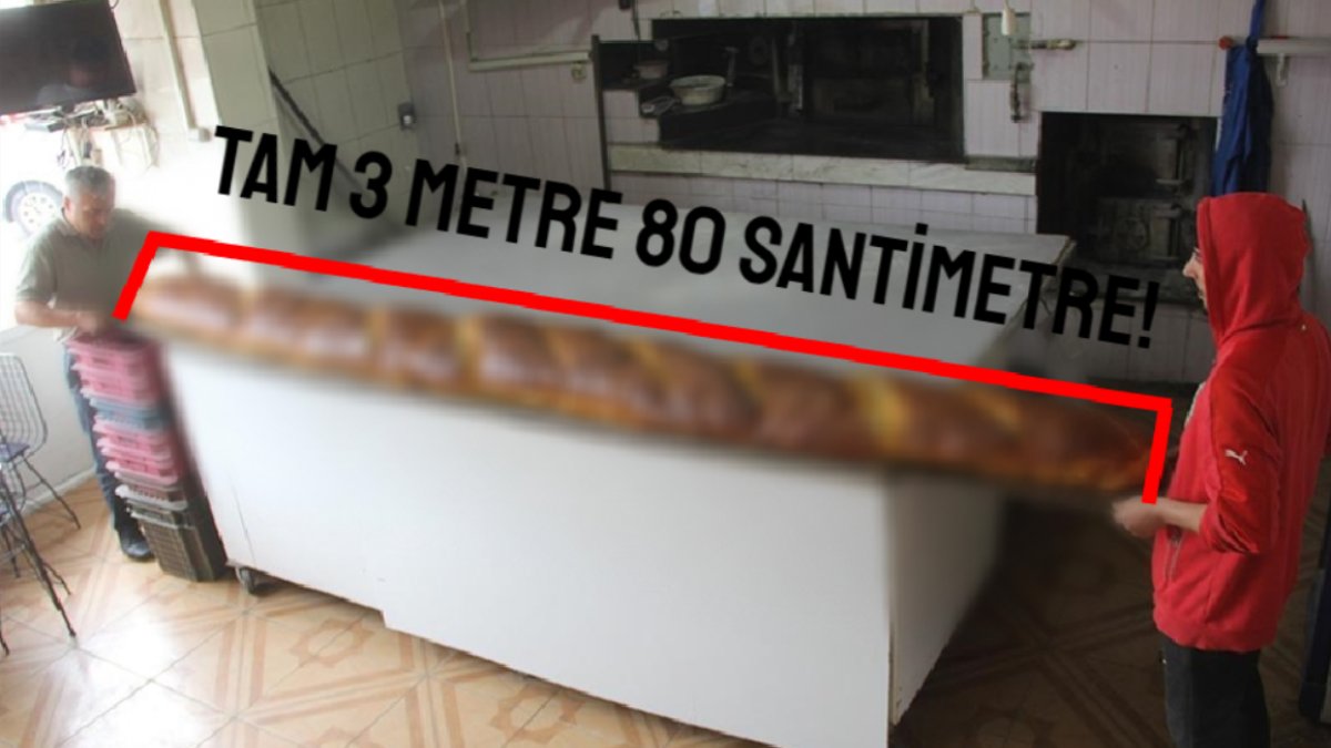 Uzunluğu tam 3 metre 80 santimetre! 130 tanesine eş değer! 10 gün boyunca taze kalıyor