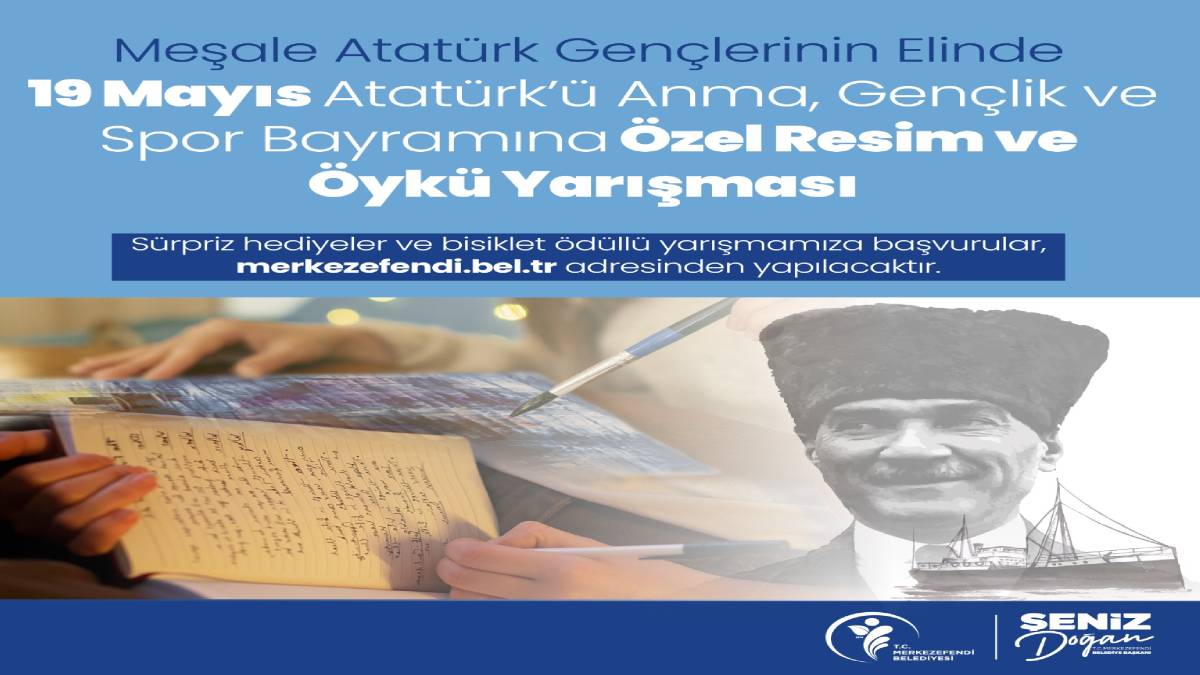 Merkezefendi’de 19 Mayıs’a özel resim ve öykü yarışması düzenlenecek