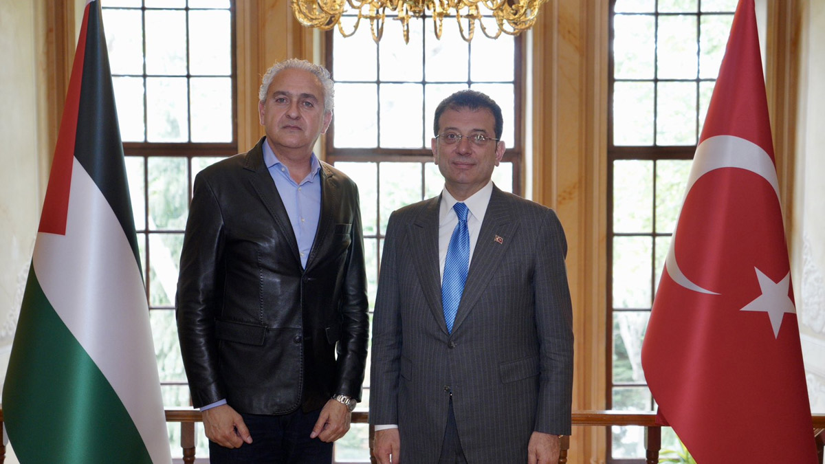 Ramallah Belediye Başkanı'nı ağırlayan İmamoğlu: Filistin'in yanındayız