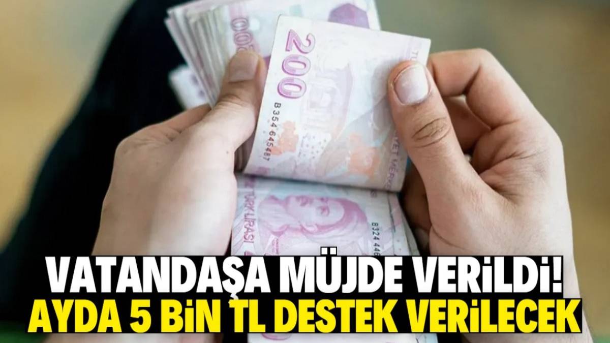 Milyonlarca vatandaşa müjdeli haber verildi! Bu şartı sağlayana ayda 5 bin TL sosyal destek verilecek: Hemen kontrol edin