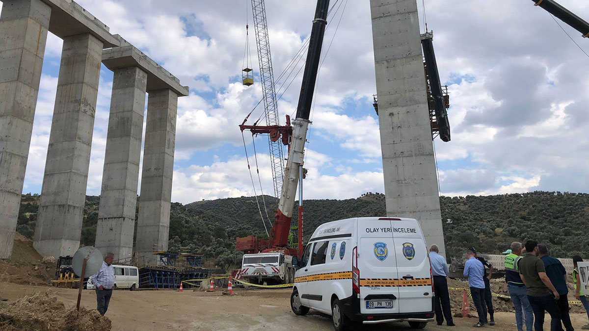 Vinç bomunun kopması sonucu 1 işçi öldü