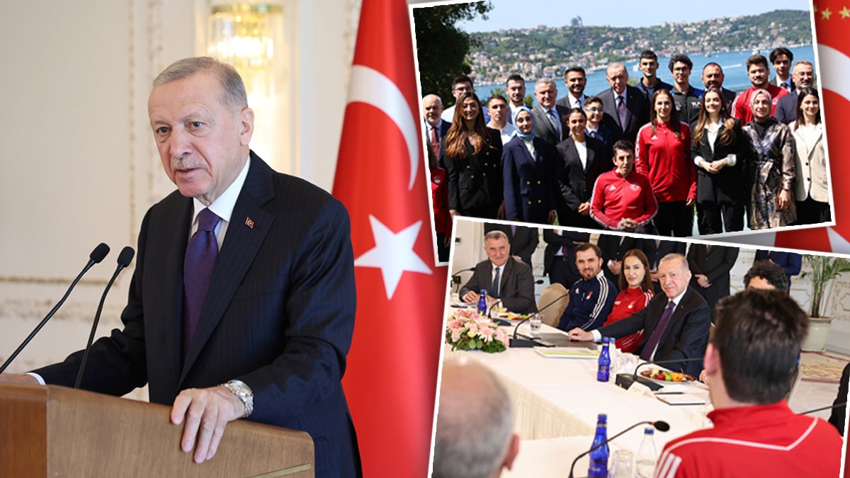 Erdoğan gençler ve milli sporcularla buluştu: 19 Mayıs esarete karşı özgürlüğün sembolüdür