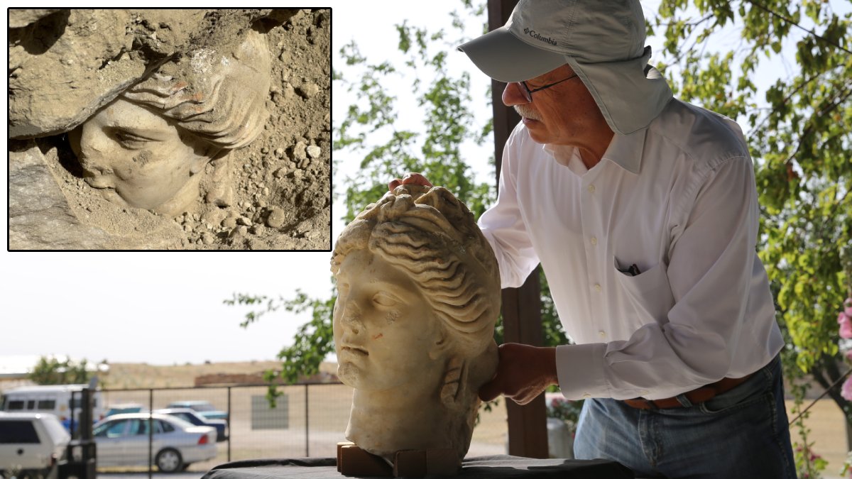 İnce işçilikli eser tam 2 bin yıl öncesine ışık tutuyor! 'Hygieia' heykelinin başı bulundu