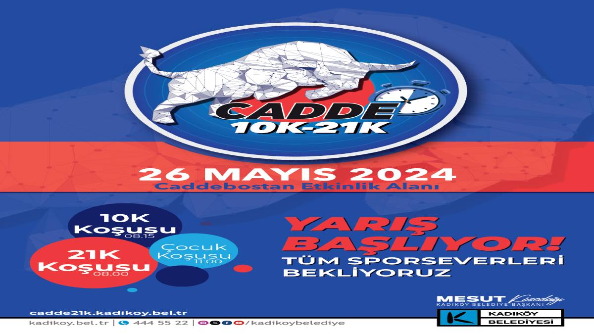 Kadıköy’de Cadde 10K-21K koşuları için geri sayım başladı