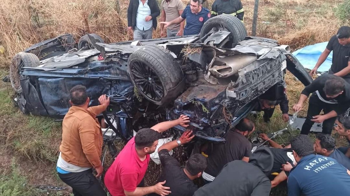 Hatay'da feci kaza 5 ölü 2 yaralı