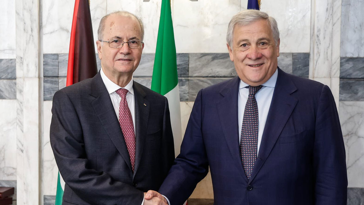 Filistin Başbakanı Mustafa İtalya da