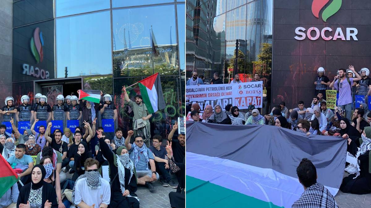 Türkiye üzerinden İsrail'e petrol sağlayan Socar'ı protesto etmişlerdi: 'Filistin İçin Bin Genç' üyesi 10 kişi gözaltında