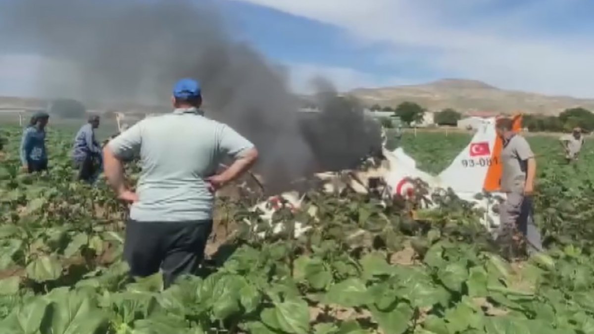 Kayseri'de eğitim uçağı düştü! İki pilot şehit