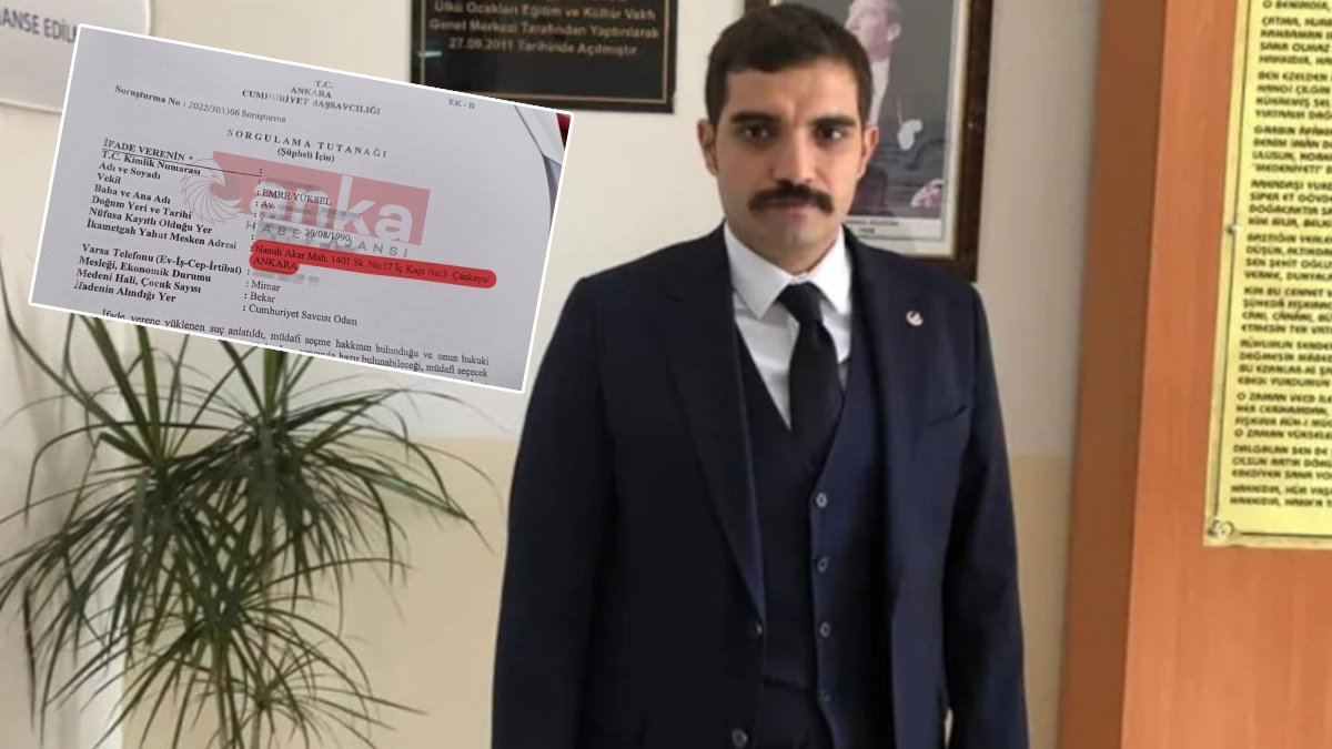 Sinan Ateş cinayeti davasında yeni detay: Sanığın ikametgah adresi Ülkü Ocakları çıktı