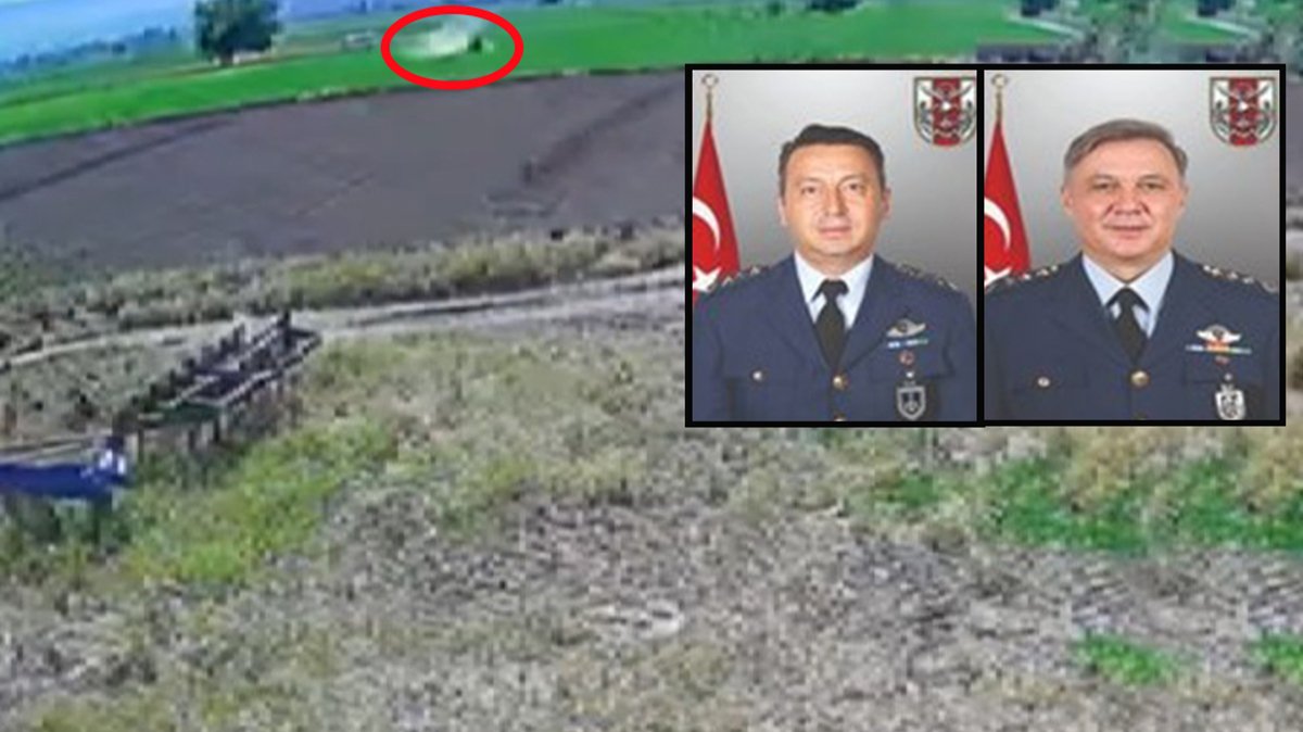 Eğitim uçağının düşme anı kamerada! 2 pilot şehit olmuştu!
