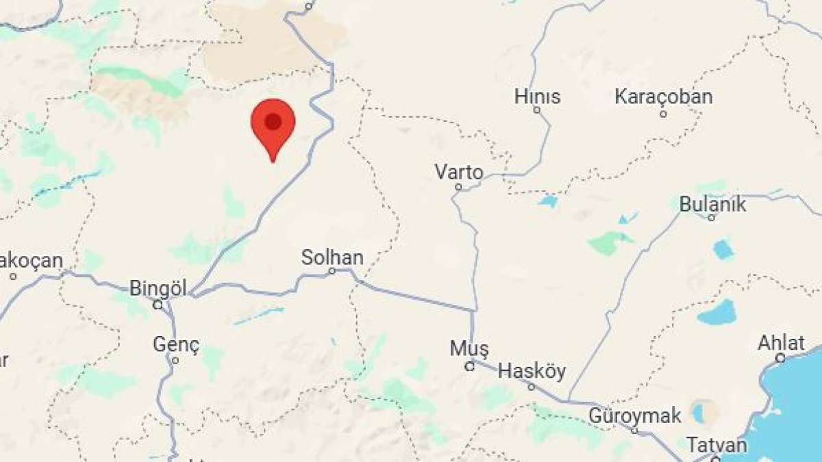 Bingöl'de 3,9 büyüklüğünde deprem