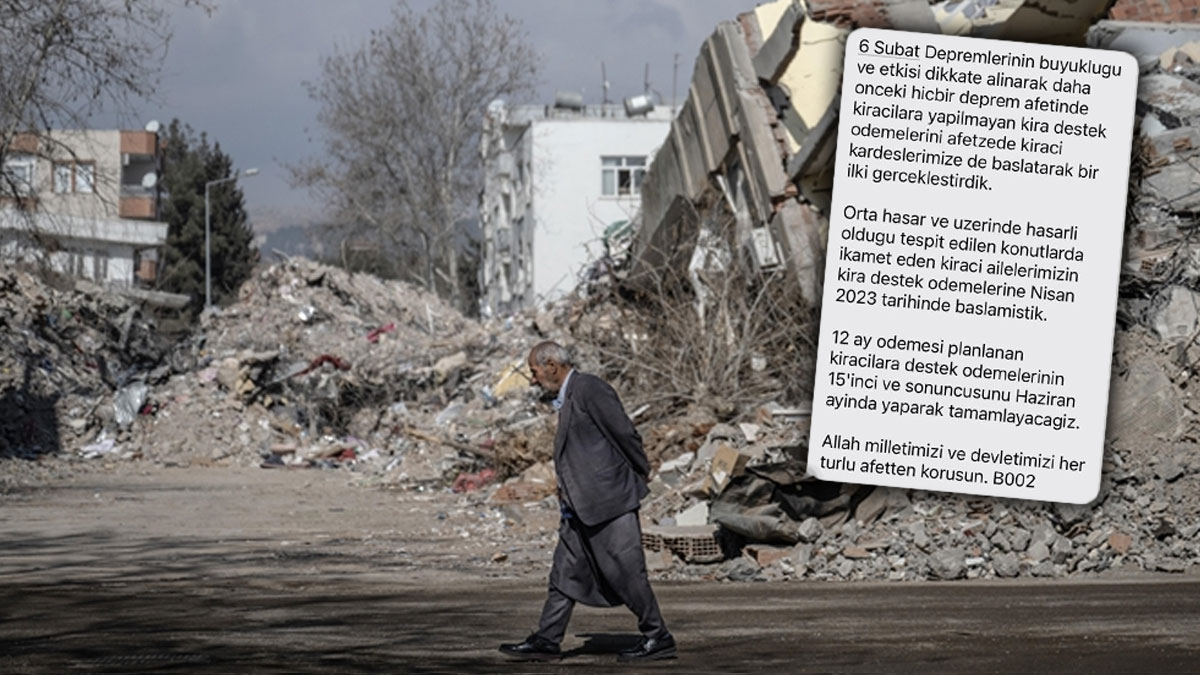 AFAD'dan depremzede kiracılara şok tebligat: Artık kira yardımı yok