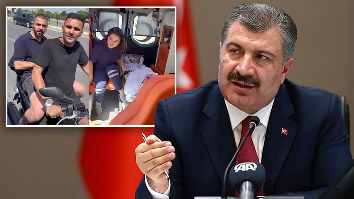 Bakan Koca'dan ambulansın önünü kesen magandalara sert tepki: Bu iki şahısta insanlık göremeyeceksiniz