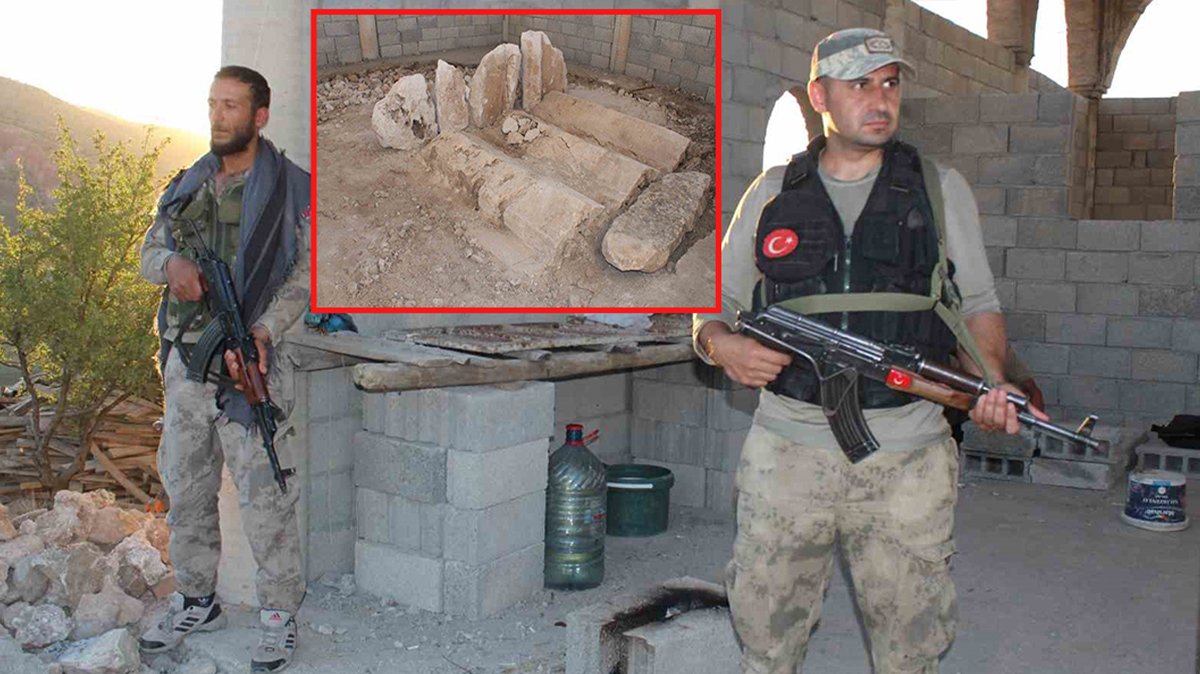 Siirt'teki 3 gizemli mezarın sırrı çözülmeyi bekliyor! Askerler, el tetikte nöbet tutuyor