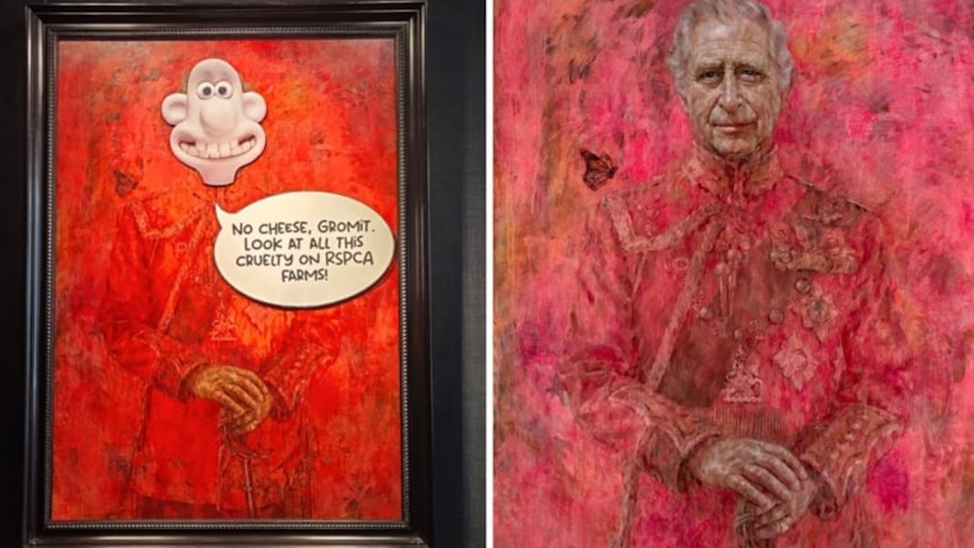 Kral Charles'ın portresine saldırı