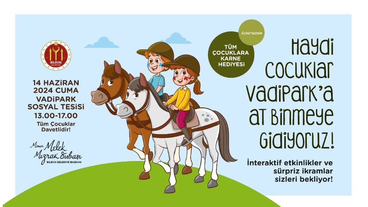 Melek Başkandan çocuklara karne hediyesi ‘’Çocuk Eğlencesi’’