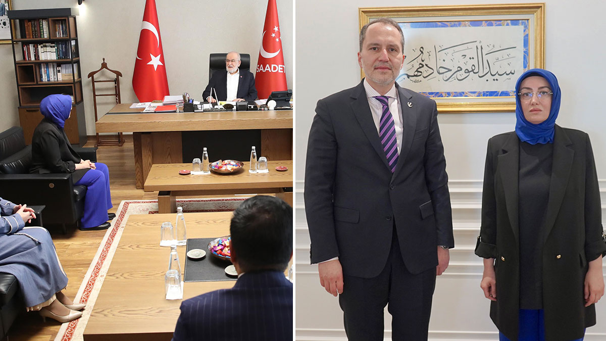 Ayşe Ateş Karamollaoğlu ve Erbakan'la görüştü