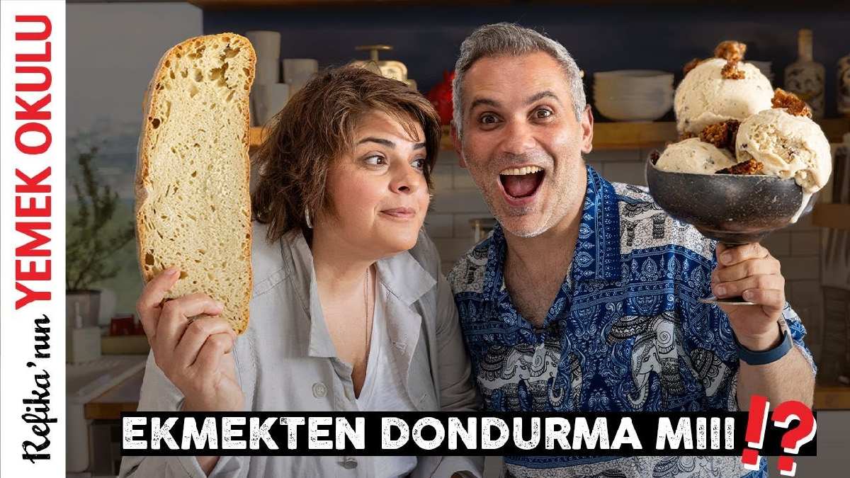 Londra’da herkes bayılarak tüketiyor! Ekmekten ne olur demeyin!Yemek yazarı Refika Birgül yaptı, bu dondurma akılları karıştırdı