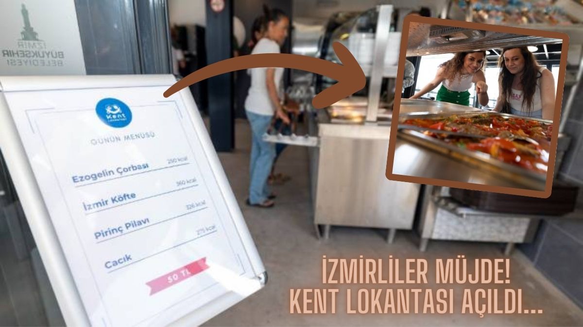 İzmirliler akşama yemeği dert etmeyin, belediye onu da yaptı! 4 çeşit yemek 50 TL: Kent Lokantası açıldı