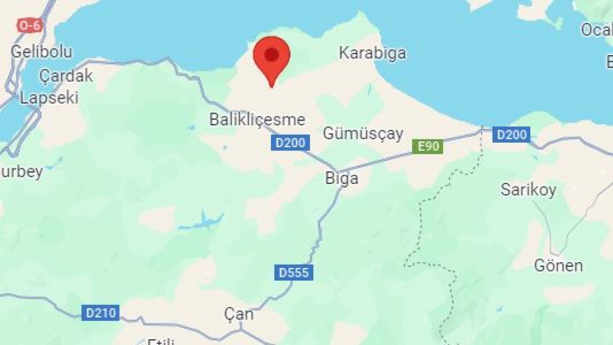 Çanakkale'de 3,7 büyüklüğünde deprem