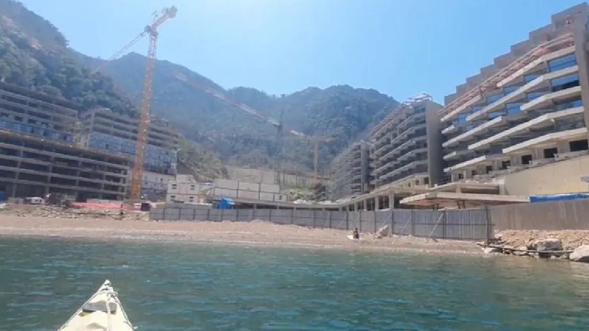 Marmaris'te denize beton dolgu iddiaları gerçek çıktı: Sinpaş'ın otel inşaatına mühür ve 60 milyon TL ceza