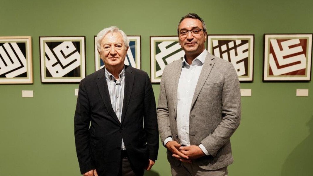 Beşir Ayvazoğlu ve Mahir Polat, Emin Barın sergisinde "Aşk Estetiği" üzerine konuştu