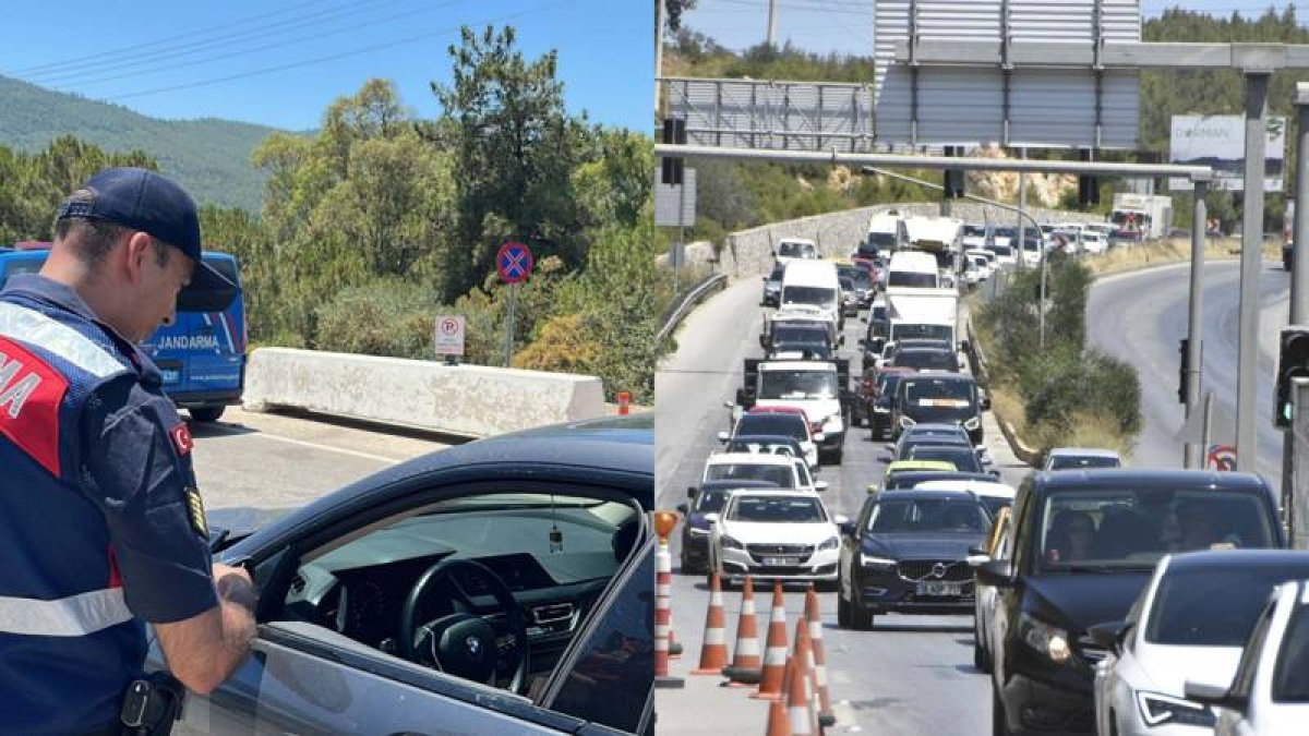 Bodrum'a 3 günde 175 bin araç giriş yaptı