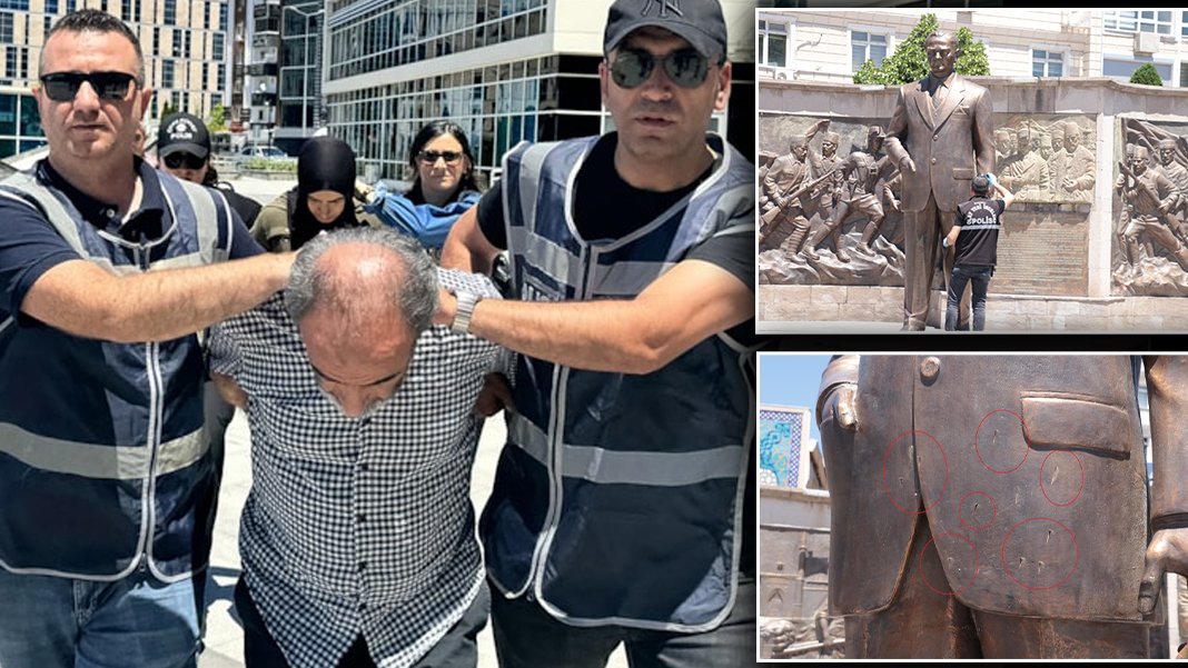 Atatürk Anıtı'na saldıran şahıslardan ilk ifade: Pişman değiliz