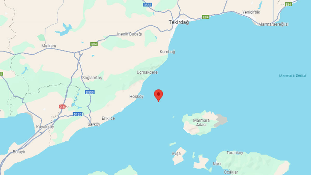 Son dakika! Tekirdağ açıklarında deprem