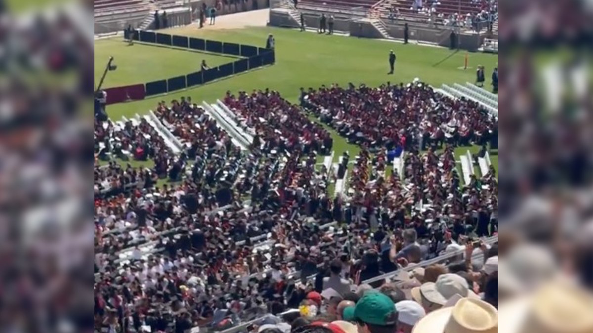 Stanford’ta Filistin gösterisi! Soykırımın hesabı sorulacak, bağımsız Filistin devleti kurulacak