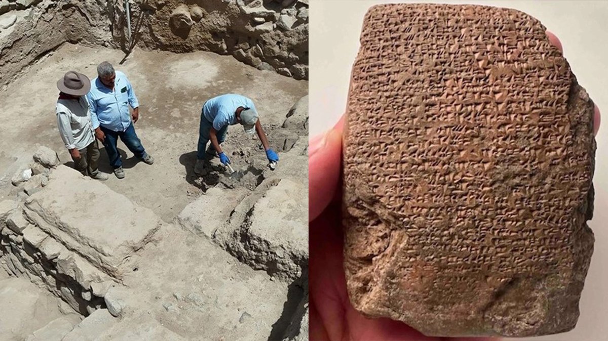 Tarihi keşif! 3 bin 300 yıllık tablet bulundu