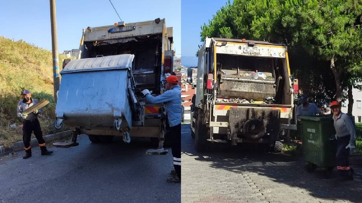 Karabağlar’da bayram boyunca 3148 ton evsel atık toplandı