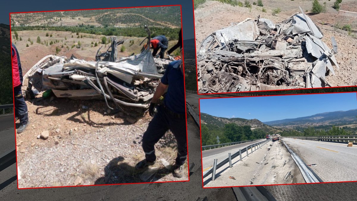 TIR'dan beton blok düştü, kağıt gibi ezildi: Ölü ve yaralı var