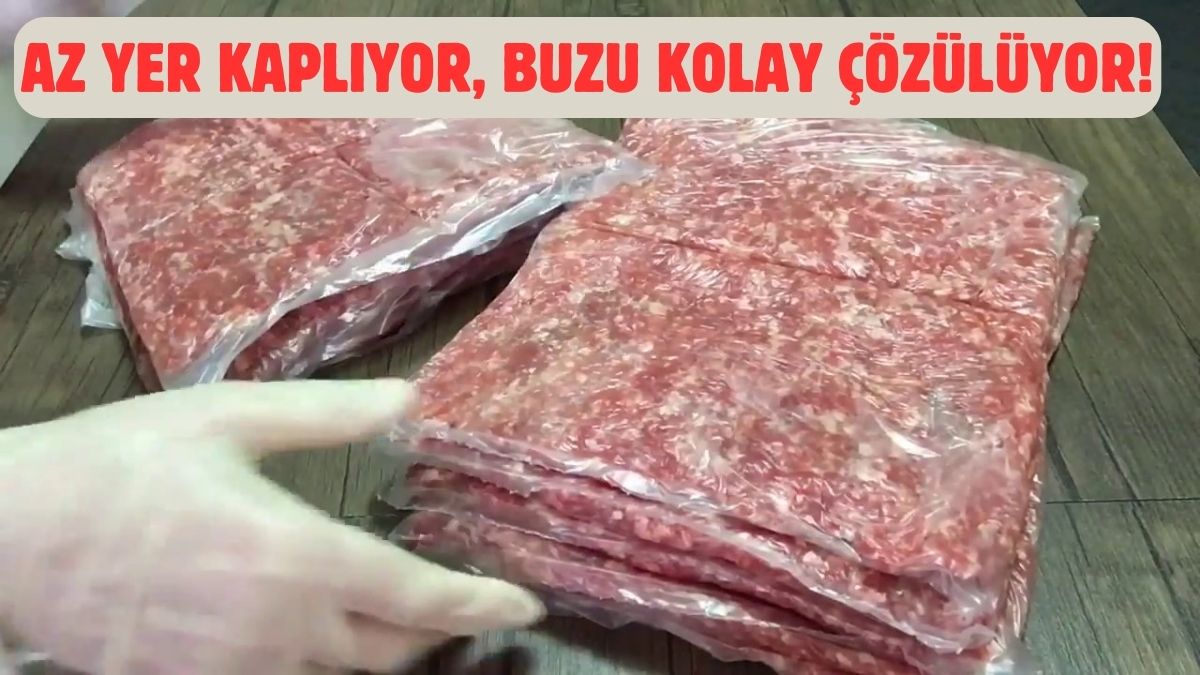Kıymayı dondurucuda böyle saklarsanız buzu hemen çözülüyor! Neden daha önce akıl etmedim diyeceksiniz