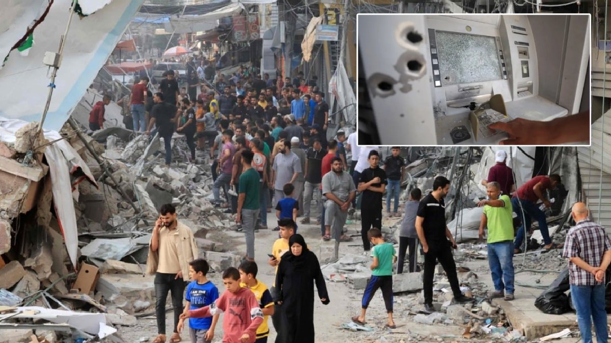 Gazze'de artan nakit krizi: Bankada parası olan ekmek alamayacak durumda