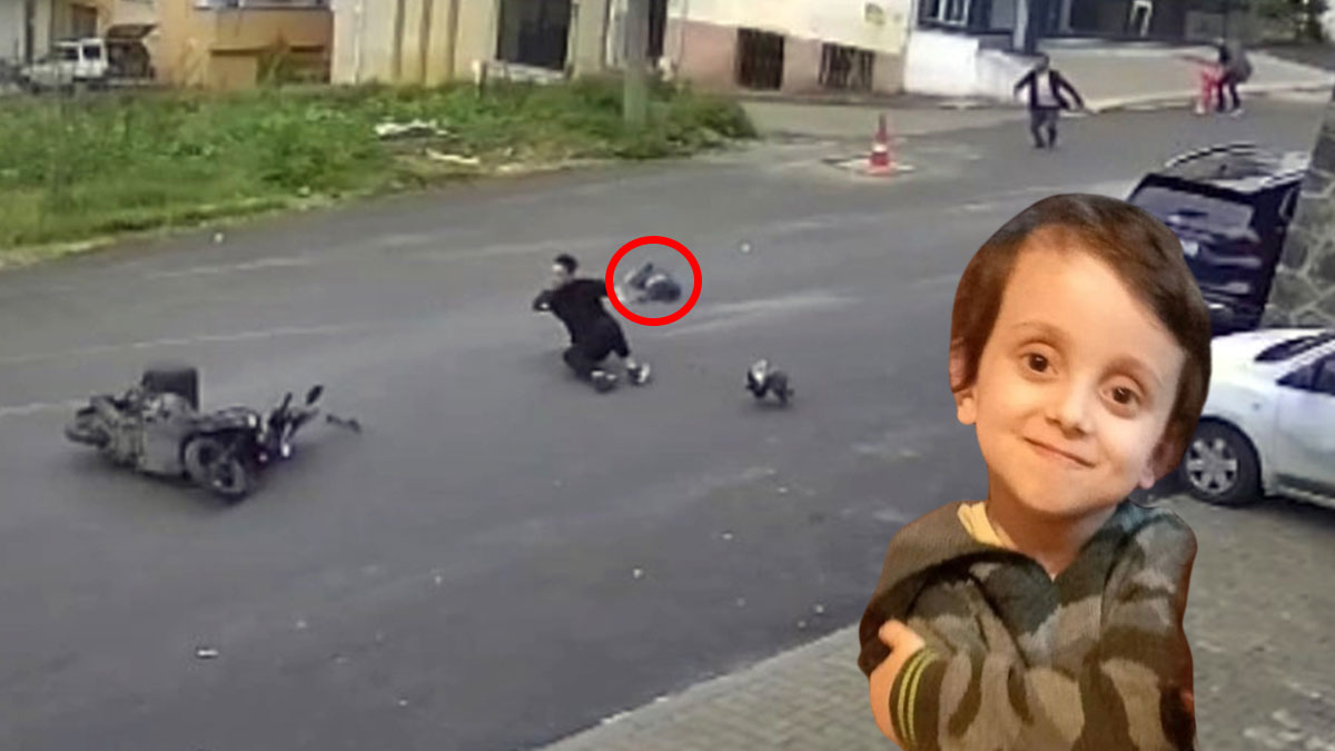 Motosikletin çarptığı 5 yaşındaki çocuk, feci şekilde yaşamını yitirdi! Havaya savrulup asfalt zemine düştü
