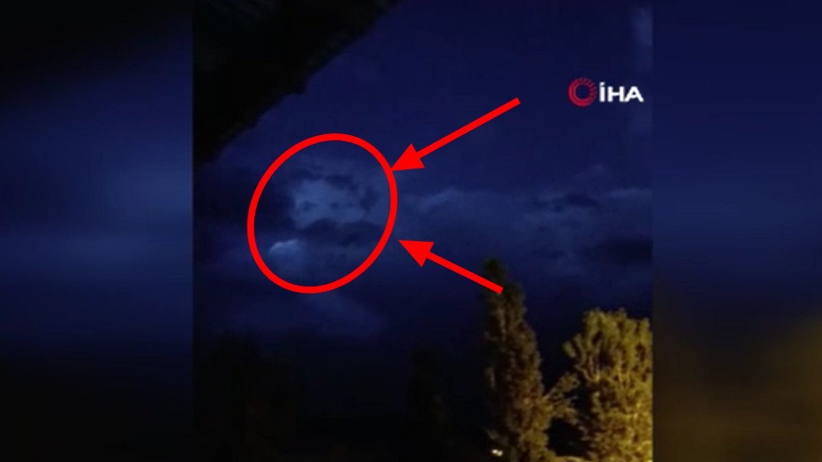 Bulutların arasında Nikola Tesla silüeti görüldü! Gökyüzünde korkutan görüntüler... O anları balkondan kaydetti