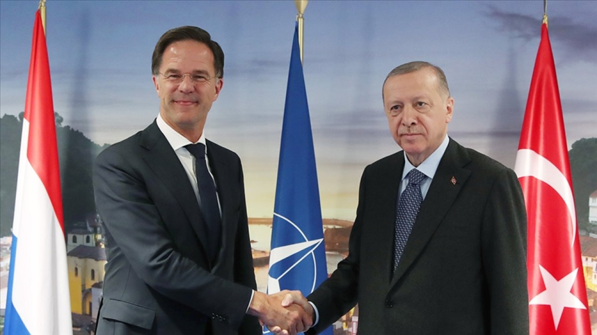 Erdoğan NATO Genel Sekreteri seçilen Rutte ile görüştü
