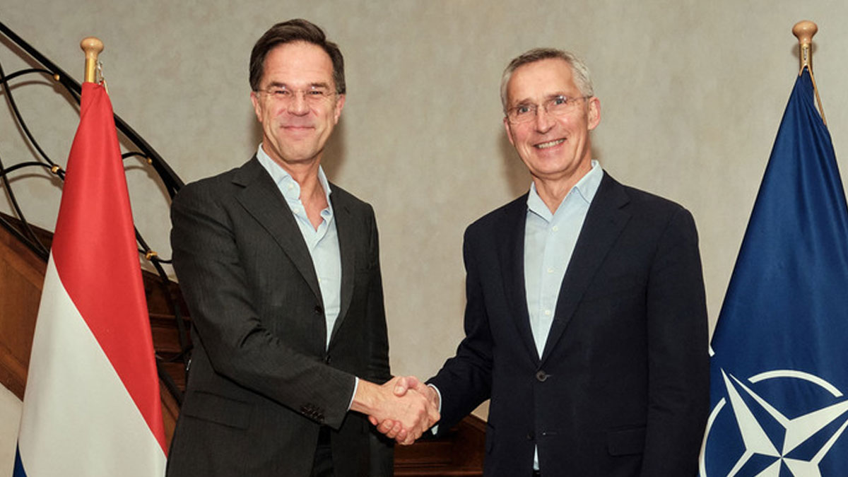 Stoltenberg'den NATO'nun yeni Genel Sekreteri Mark Rutte'ye övgü