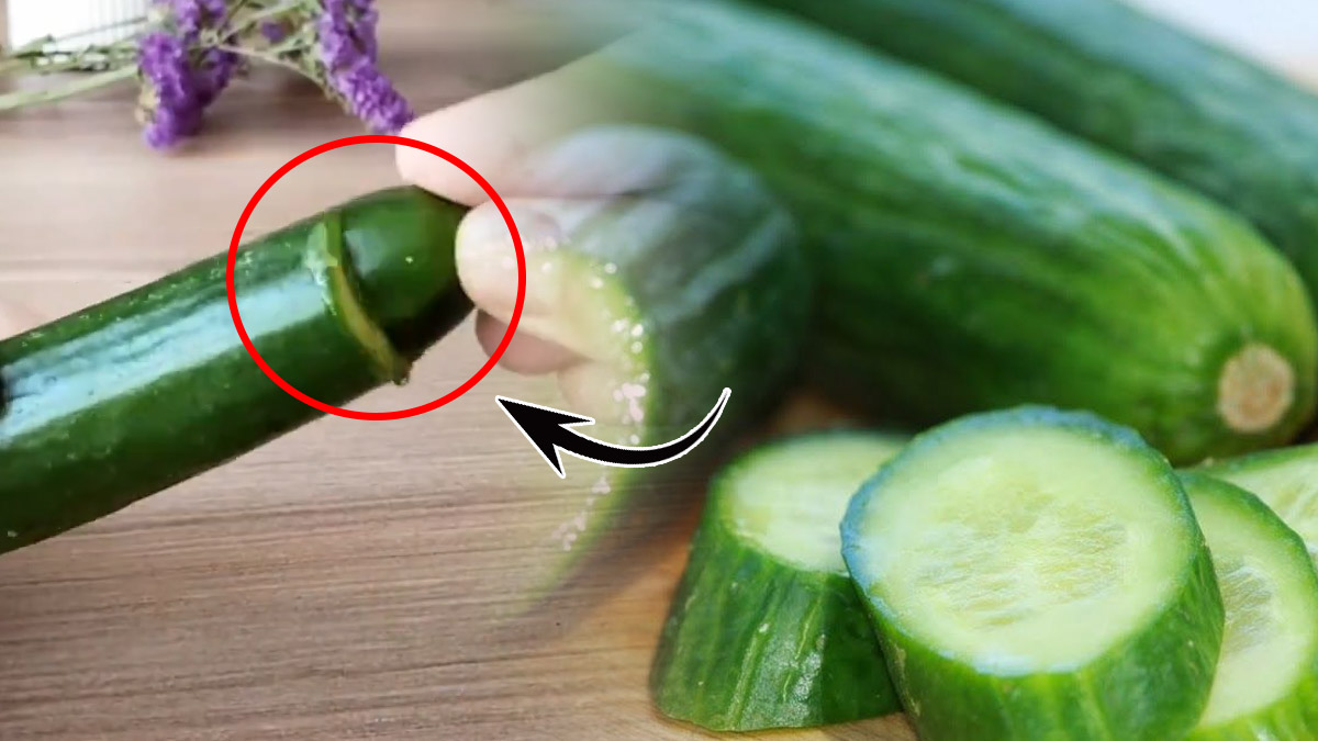 Salatalığın tepe kısmını kesip çıkan sütü cildinize sürün! Bu yöntem pahalı kremleri bile çöpe attıracak