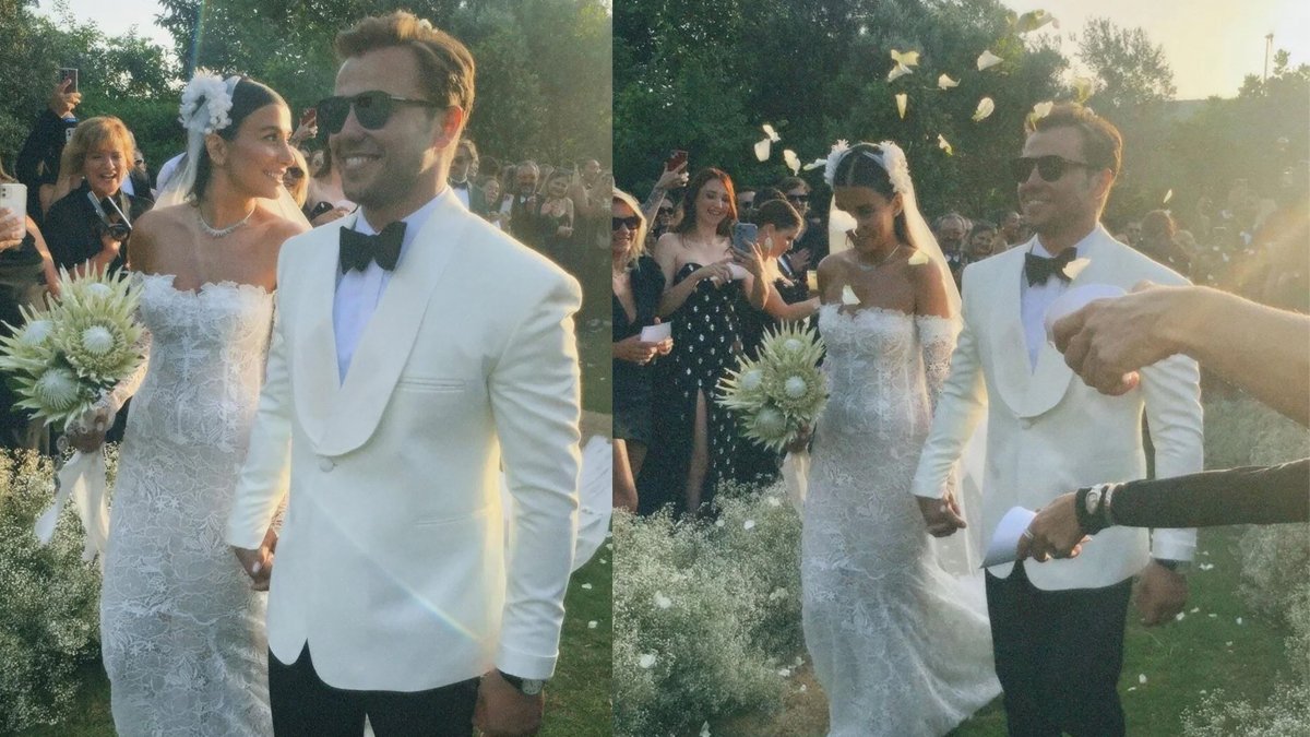 Tolga Sarıtaş ile Zeynep Mayruk Çeşme'de evlendi